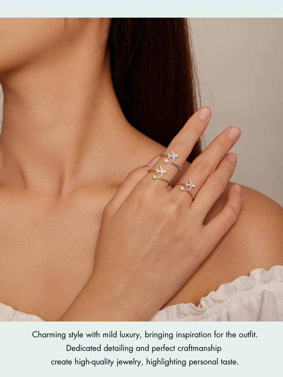 bamoer Genuine 925 Sterling Silver Flying Plane Open Finger Rings for Women Clear CZ Adjustable Rings Fine Jewelry Bijoux SCR623 bamoer Genuine 925 Sterling Silver Flying Plane Open Finger Rings for Women Clear CZ Adjustable Rings Fine Jewelry Bijoux SCR623