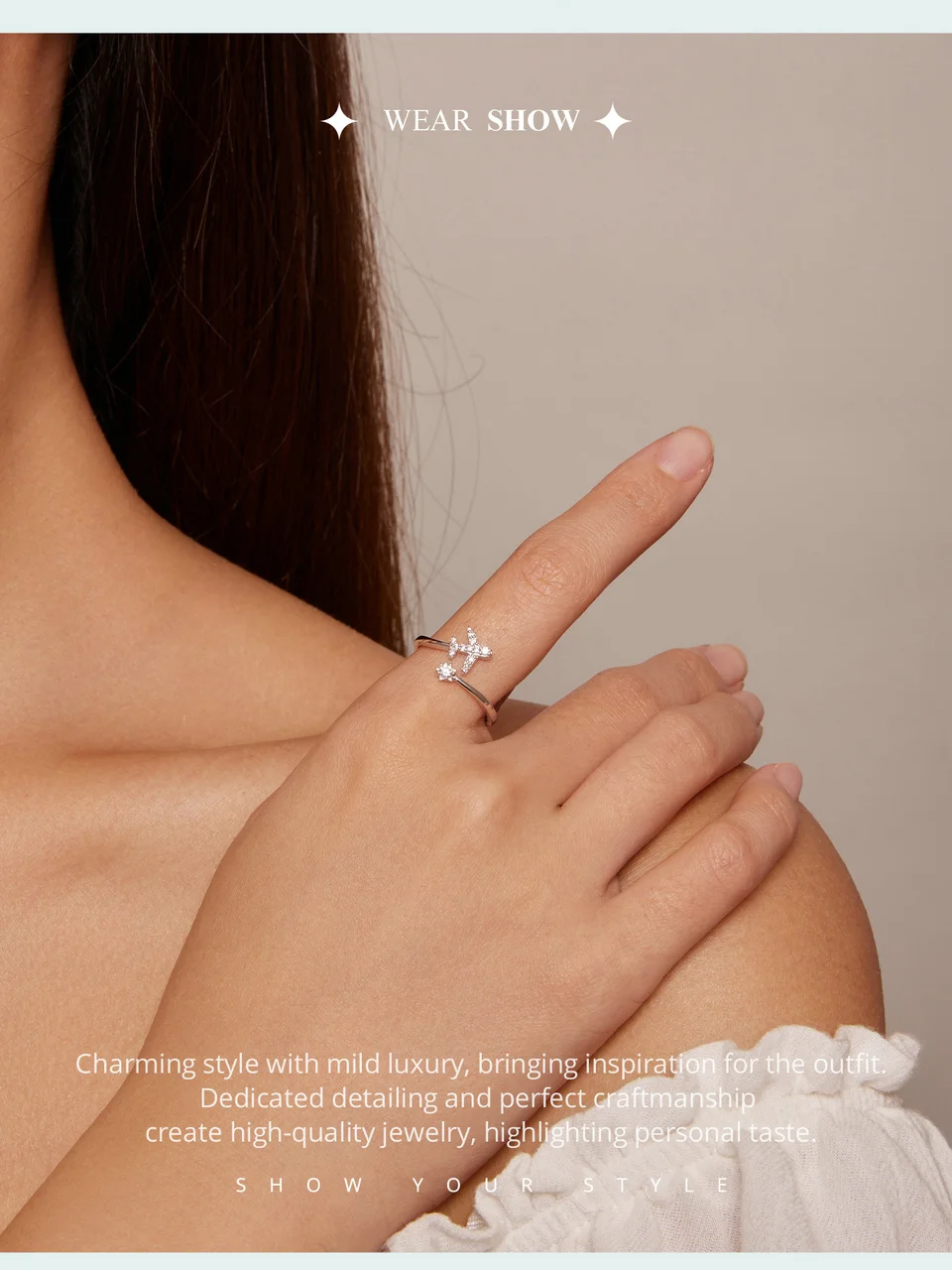 bamoer Genuine 925 Sterling Silver Flying Plane Open Finger Rings for Women Clear CZ Adjustable Rings Fine Jewelry Bijoux SCR623 bamoer Genuine 925 Sterling Silver Flying Plane Open Finger Rings for Women Clear CZ Adjustable Rings Fine Jewelry Bijoux SCR623